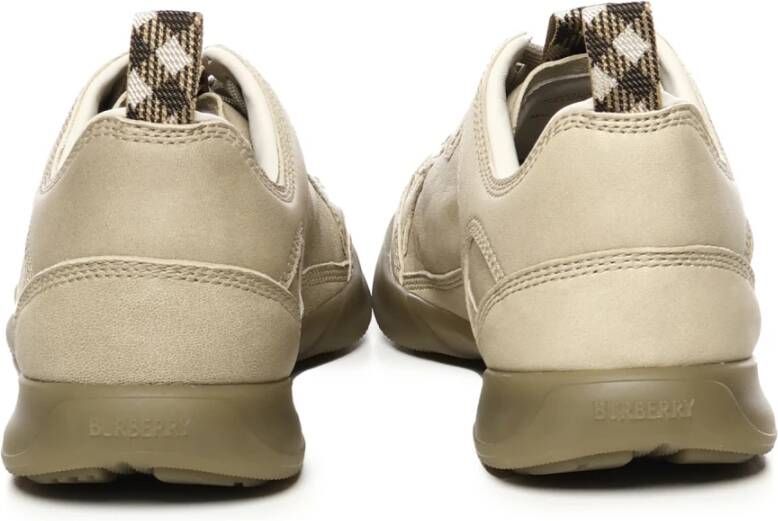 Burberry Lamsleren Sneakers met Logo Details