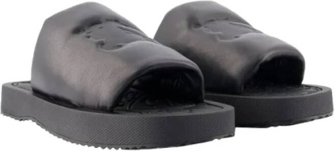 Burberry Leather sandals Black Dames