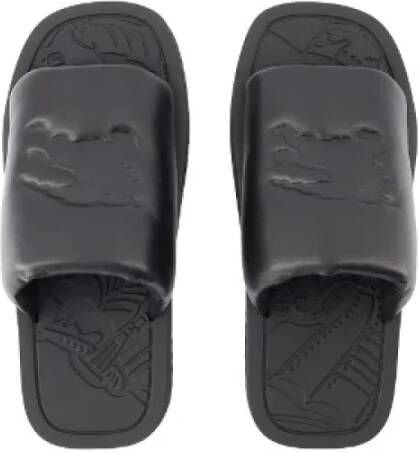Burberry Leather sandals Black Dames