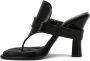 Burberry Leren Bay Sandalen Black Dames - Thumbnail 3