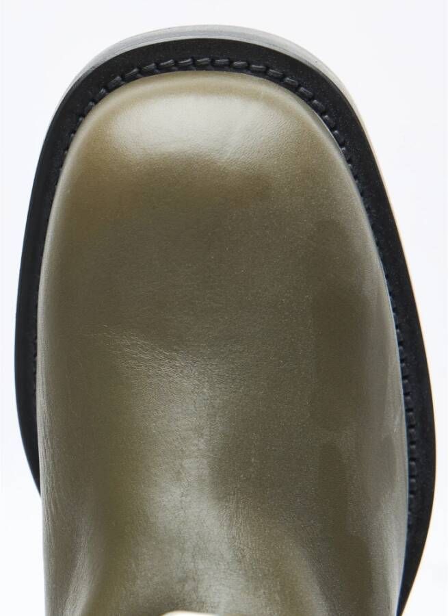 Burberry Leren Hoge Laarzen met Gesp