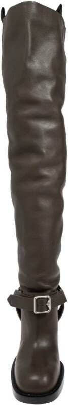 Burberry Leren Overknee Laarzen