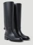 Burberry Buckle Embellished Leather Black Boots Zwart Dames - Thumbnail 2