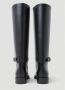 Burberry Buckle Embellished Leather Black Boots Zwart Dames - Thumbnail 4