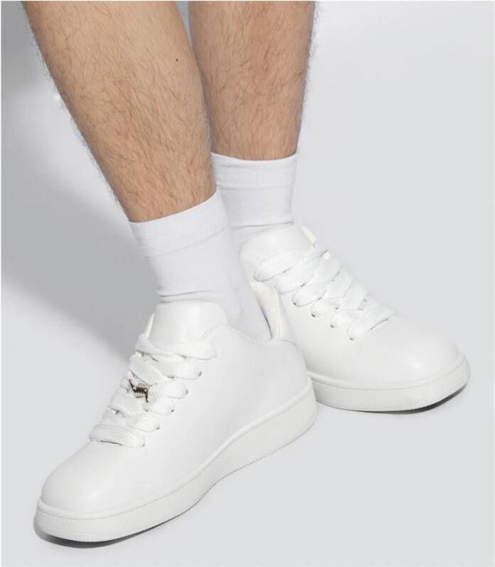 Burberry Leren sneakers in doos White Heren