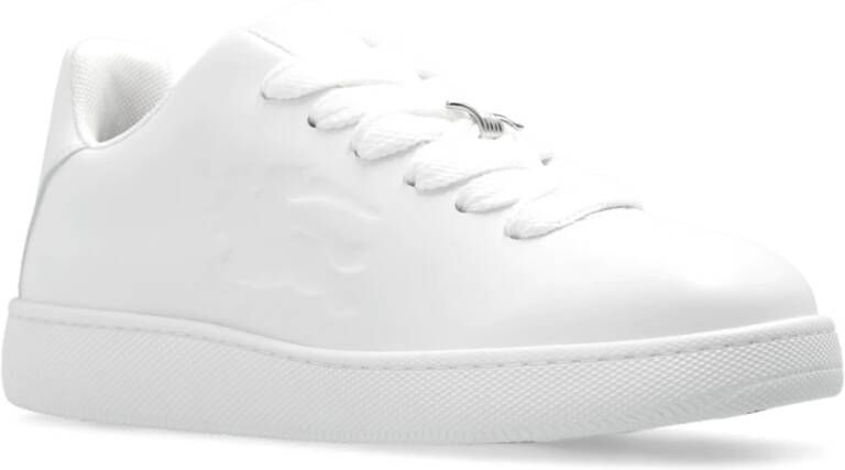 Burberry Box Leather Sneakers White Heren