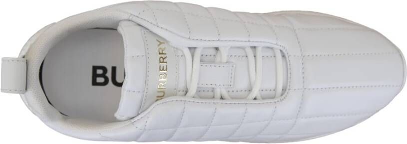 Burberry Leren Vetersneakers voor Dames White Dames