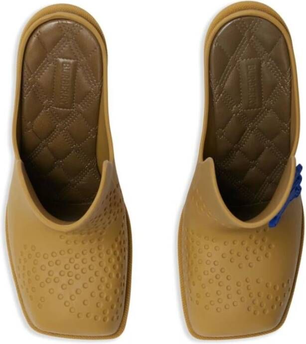 Burberry Mosterdgele hoge hak slip-on schoenen Yellow Dames