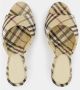 Burberry Sandalen Plaid Pattern Stiletto Sandals in beige - Thumbnail 5