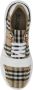 Burberry men regis sneaker in vintage check suede and leather mix Beige Heren - Thumbnail 4