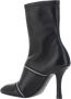 Burberry Peep Enkellaarzen met Ritsdetail Black Dames - Thumbnail 4