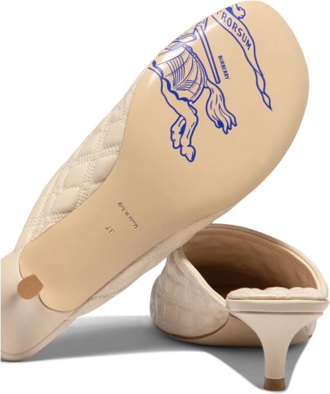 Burberry Quilted Leather Pumps Beige