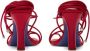 Burberry Rode Leren Sandalen voor Vrouwen - Thumbnail 2