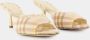 Burberry Hoge hakken Mews 65 Chk Pumps Linen Pink in roze - Thumbnail 3