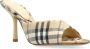 Burberry Sandalen Plaid Pattern Stiletto Sandals in beige - Thumbnail 15