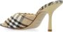 Burberry Sandalen Plaid Pattern Stiletto Sandals in beige - Thumbnail 16