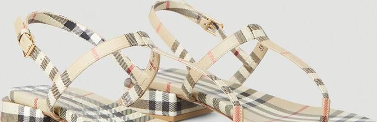 Burberry Vintage Check Sandalen Beige Dames
