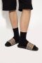 Burberry Geruite Patroon Slides Model 8056942 Brown Heren - Thumbnail 7