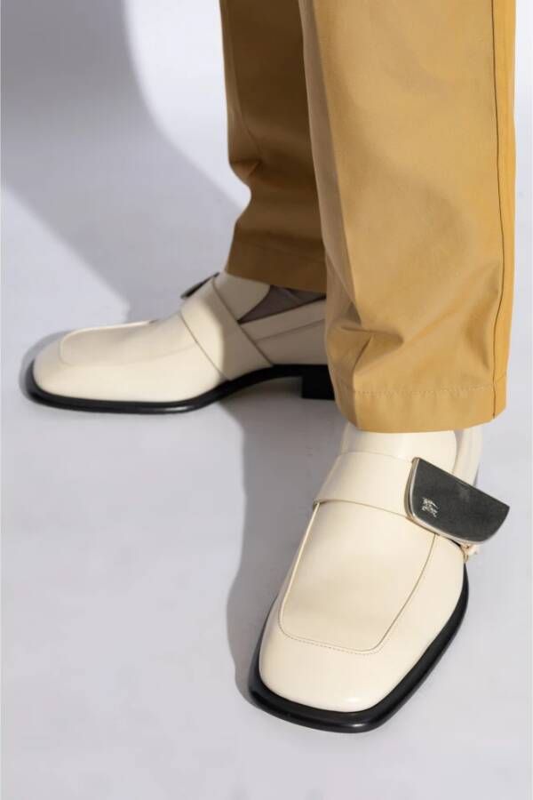 Burberry Schild loafers Beige Heren