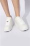 Burberry Witte Leren Sneakers Ronde Neus Vetersluiting White Dames - Thumbnail 3