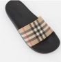 Burberry Tijdloze Check Slides voor modebewuste vrouwen Beige Dames - Thumbnail 11