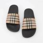 Burberry Tijdloze Check Slides voor modebewuste vrouwen Beige Dames - Thumbnail 12