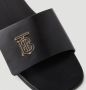 Burberry Zomerse Stijl Verhogende Slides Zwart Dames - Thumbnail 5