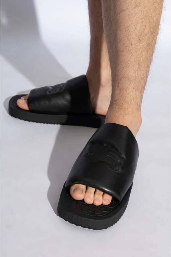 Burberry Slab slides Black Heren