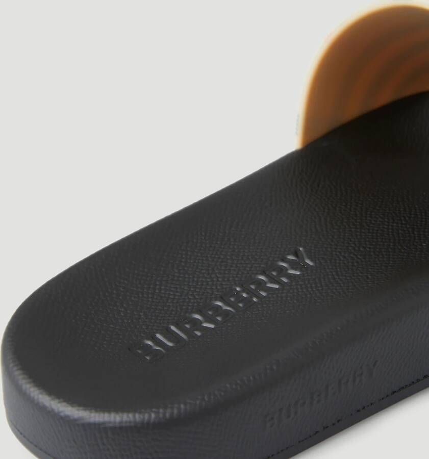 Burberry Vintage Check Slides Beige Dames