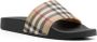 Burberry Tijdloze Check Slides voor modebewuste vrouwen Beige Dames - Thumbnail 3