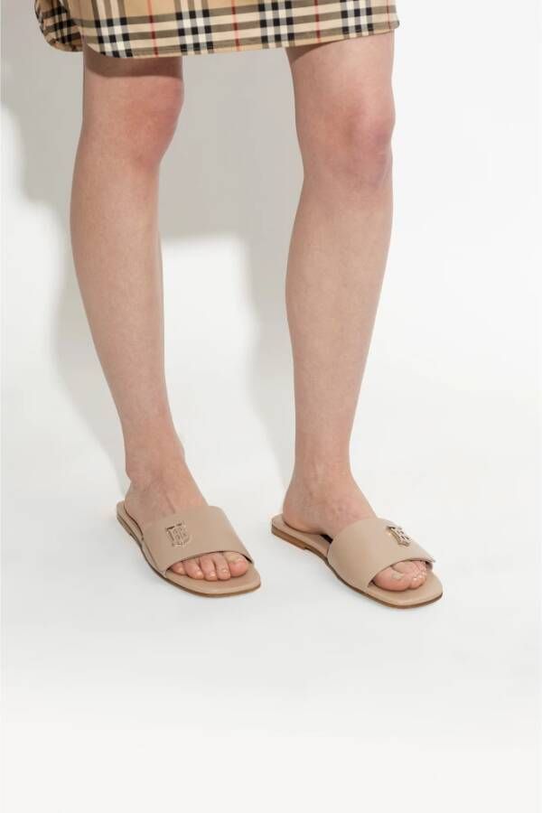 Burberry Sloane slides Beige Dames