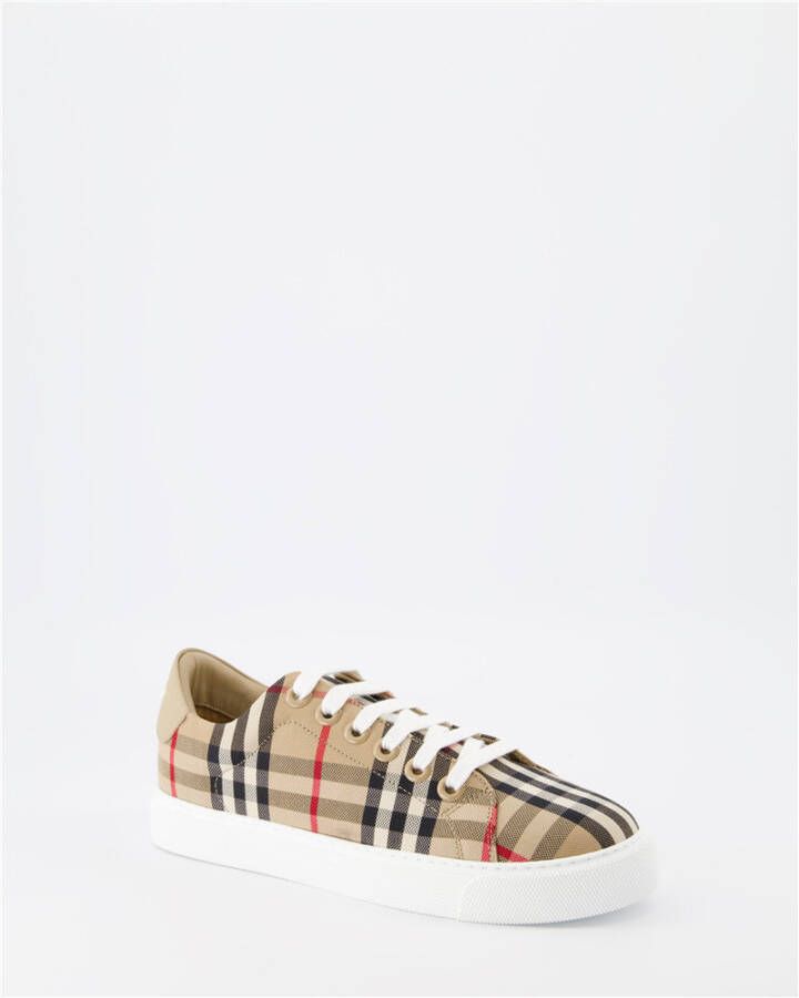 Burberry Geruite sneakers Beige Dames