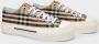 Burberry Beige Lage Sneakers met Herhaald Merkpatroon Beige Dames - Thumbnail 12