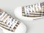 Burberry Beige Lage Sneakers met Herhaald Merkpatroon Beige Dames - Thumbnail 11