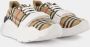 Burberry Chique Check Sneakers Beige Katoen Brown Dames - Thumbnail 3