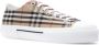 Burberry Beige Sneakers van Biologisch Katoen met Vintage Check Motief Beige Heren - Thumbnail 4