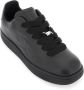 Burberry Zwarte Leren Box Sneakers Verhoogde Stijl Black - Thumbnail 5