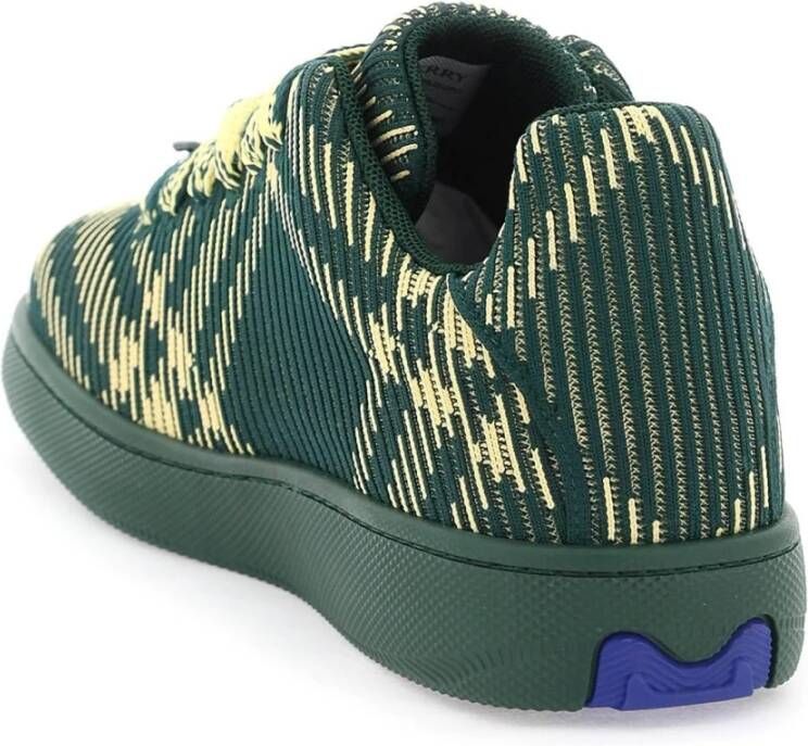 Burberry Sneakers met Check Patroon en Prikkeldraad Veters Multicolor Heren