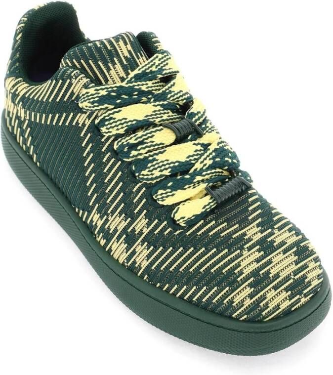 Burberry Sneakers met Check Patroon en Prikkeldraad Veters Multicolor Heren