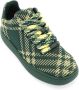 Burberry Sneakers met Check Patroon en Prikkeldraad Veters Multicolor Heren - Thumbnail 4