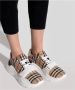 Burberry Chique Check Sneakers Beige Katoen Brown Dames - Thumbnail 6