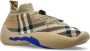 Burberry Gebreide sneakers met ruitmotief en trekkoord Beige - Thumbnail 4