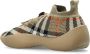 Burberry Gebreide sneakers met ruitmotief en trekkoord Beige - Thumbnail 5