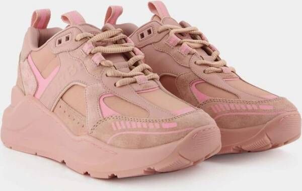 Burberry Roze Leren Sean Sneakers Roze Dames