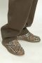 Burberry Geruit Patroon Veterschoenen Platte Zool Brown Heren - Thumbnail 5