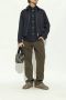 Burberry Geruit Patroon Veterschoenen Platte Zool Brown Heren - Thumbnail 6