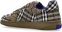 Burberry Geruit Patroon Veterschoenen Platte Zool Brown Heren - Thumbnail 8