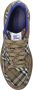 Burberry Geruit Patroon Veterschoenen Platte Zool Brown Heren - Thumbnail 9