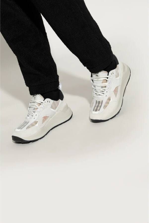 Burberry Witte TNR Sean Sneakers met geruit patroon Wit Heren