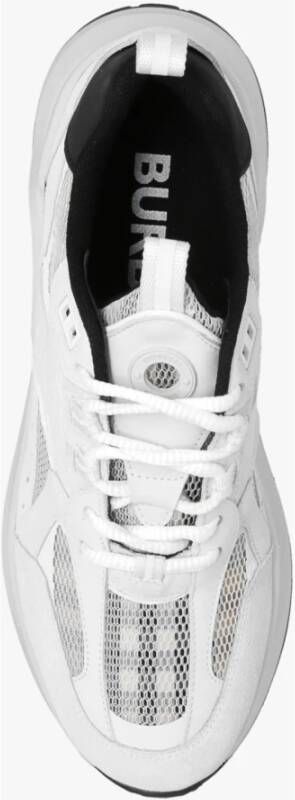 Burberry Witte TNR Sean Sneakers met geruit patroon Wit Heren